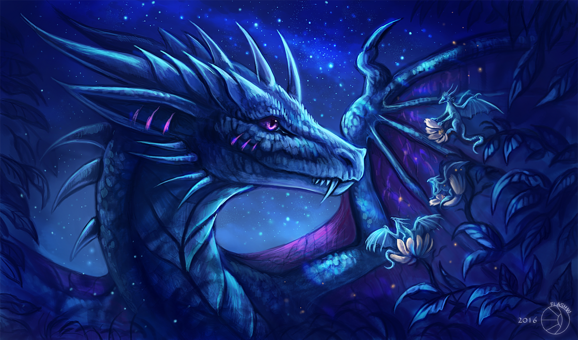 Night dragon by FlashW