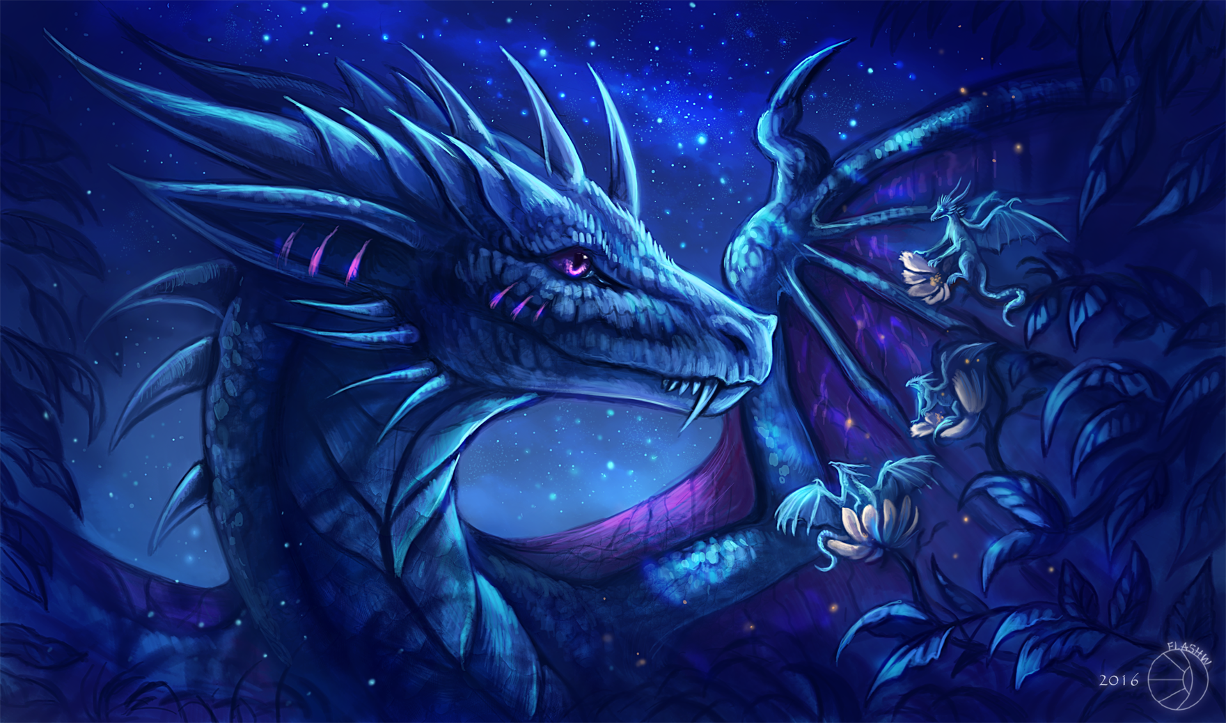 Night dragon by FlashW