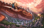 Dragon Flying by FlashW