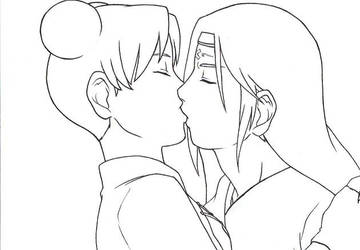 NejiTen Lineart +Kiss+