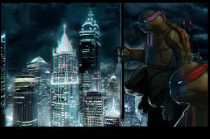 Turtles CITY doodle SMALL