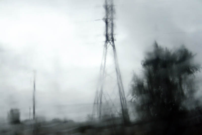 charcoal electrical tower