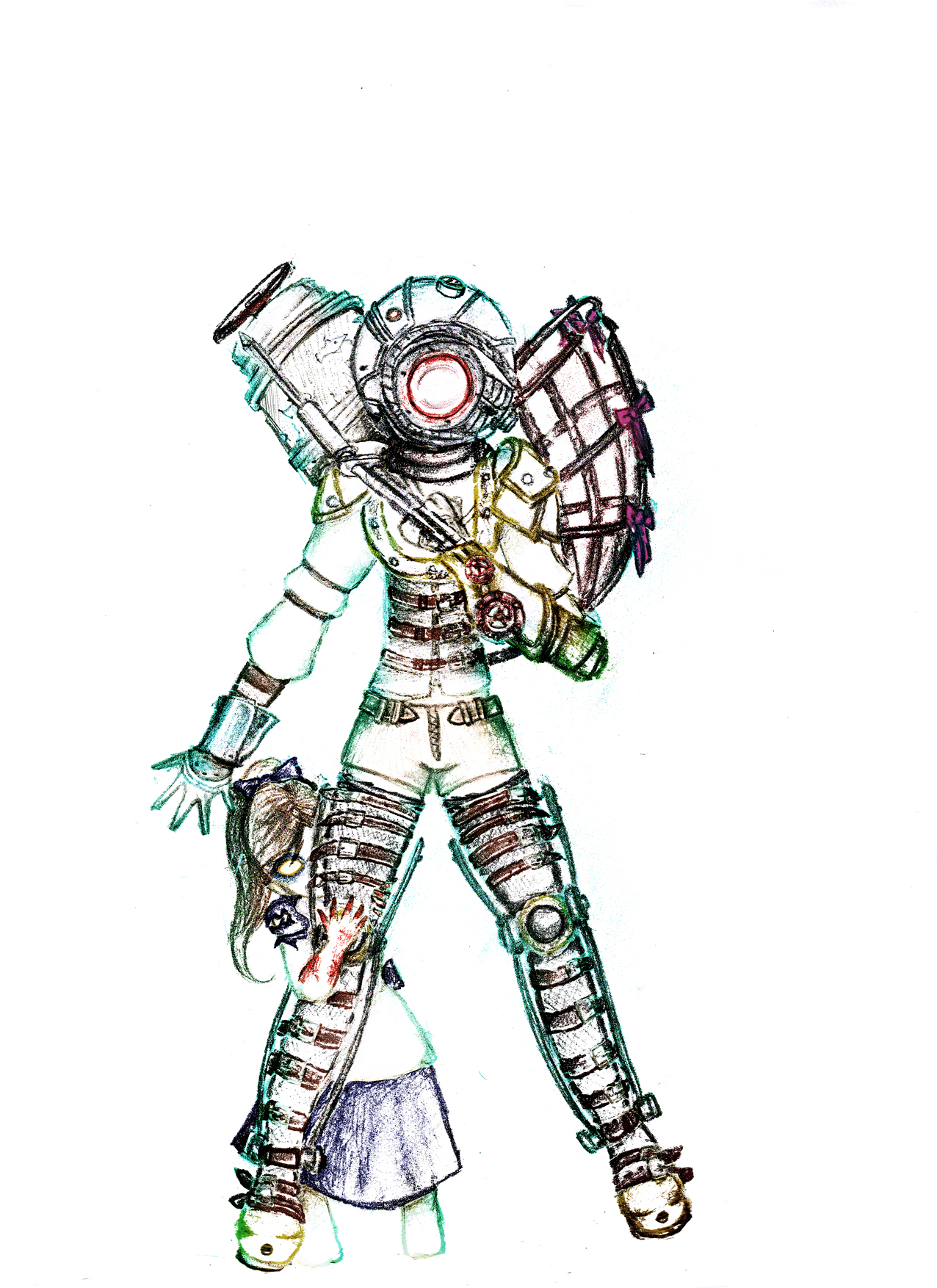 Little Sister Bioshock Drawing