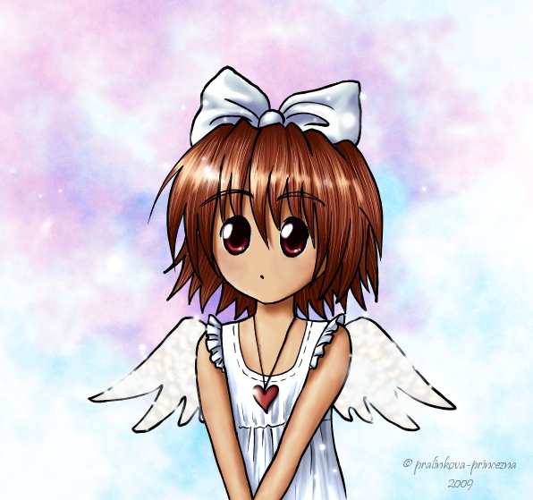 Little angel in colour