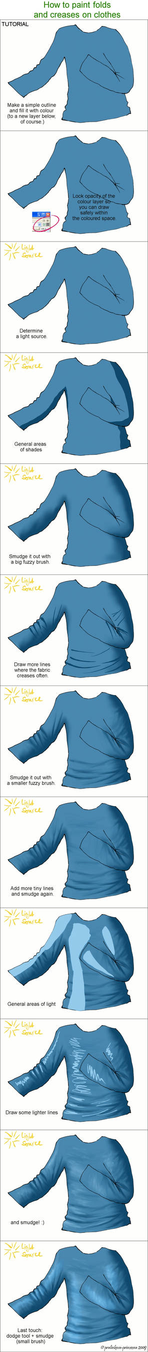 Tutorial: Folds - printable by pralinkova-princezna on DeviantArt