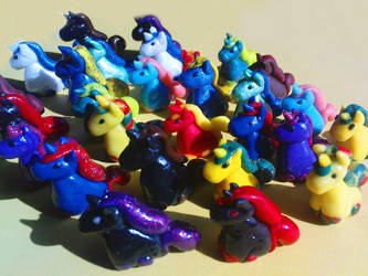 Plasticine ponies 1