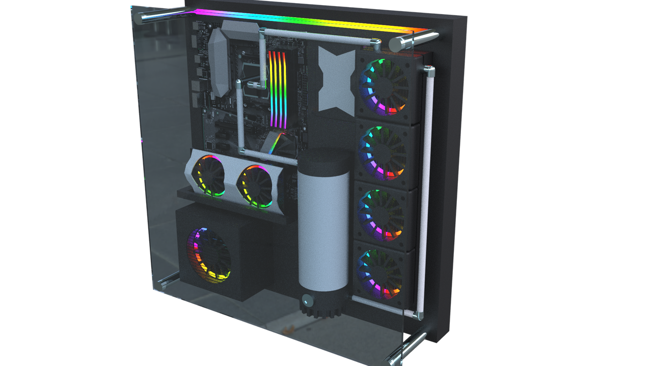 Spectrum Gaming PC (First 3D Model) by SoariNBlu on DeviantArt