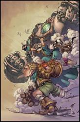Battle Chasers Poster - Lines by JoeMad