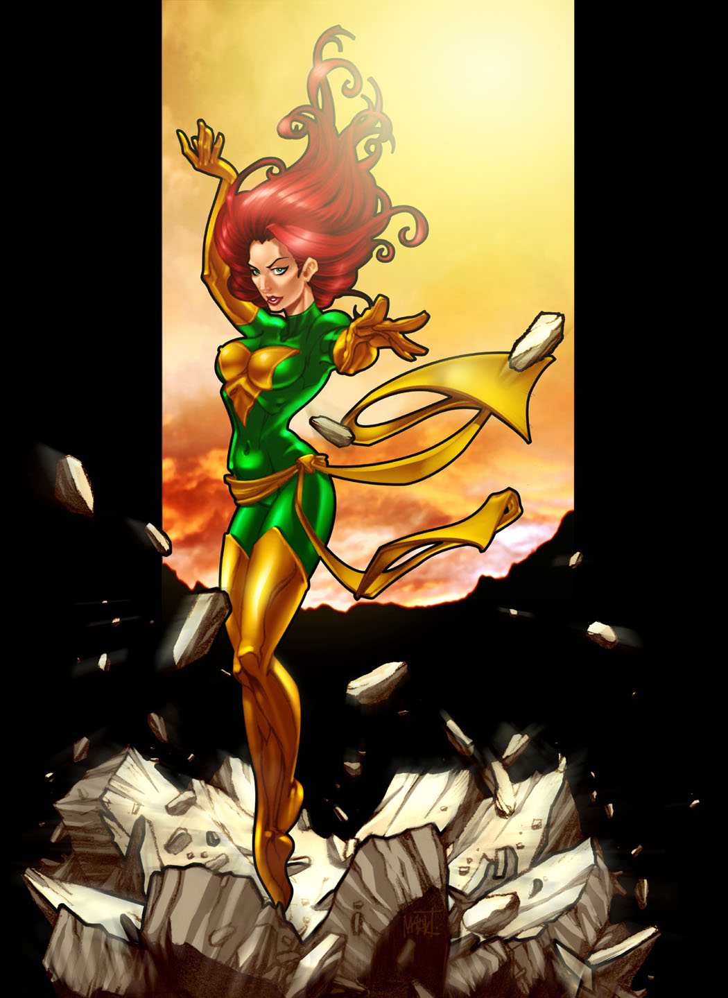 Jean Grey as the Phoenix