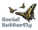 Social Butterfly Badge by RukaanOfficial