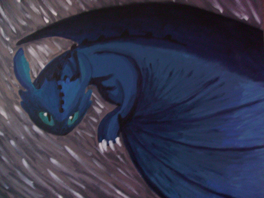 Toothless painting by GKIDRULZ on DeviantArt