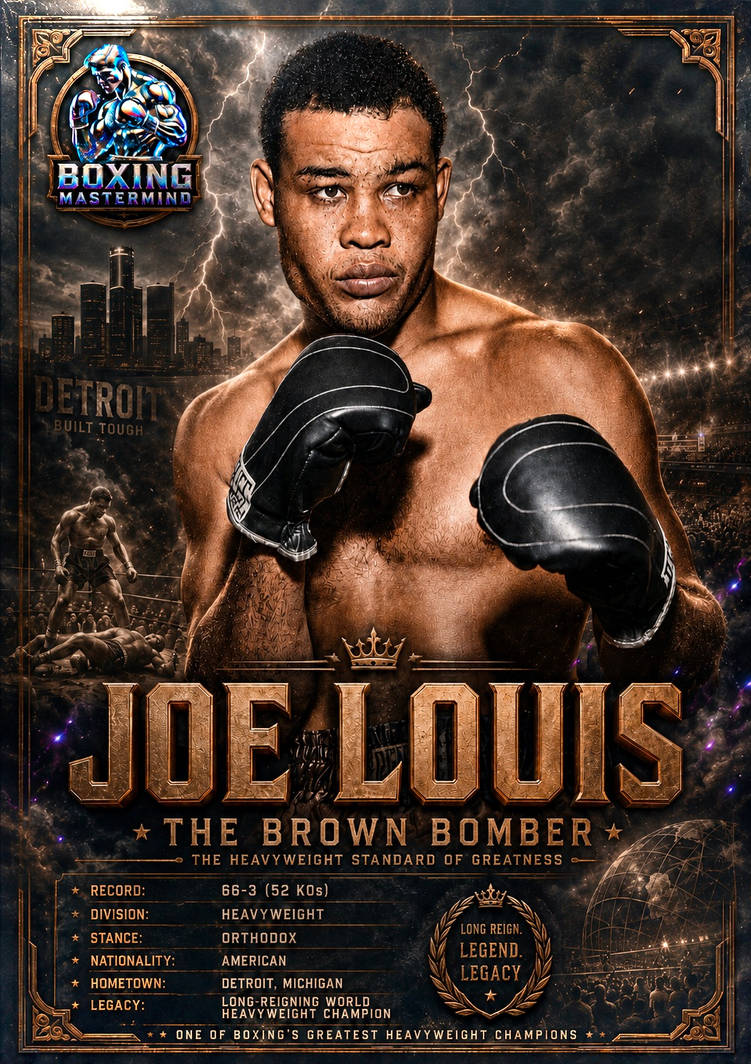 Joe Louis Rookie Card JOE LOUIS POSTER by MathewValentineToro on DeviantArt