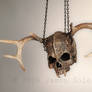Horned Skull sculpture