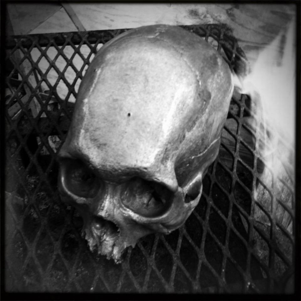 Unfinished Bronze Skull