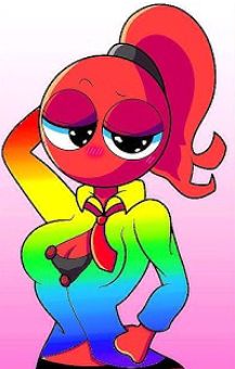 Female Red (Rainbow Friends) by DoodleBoddle on DeviantArt