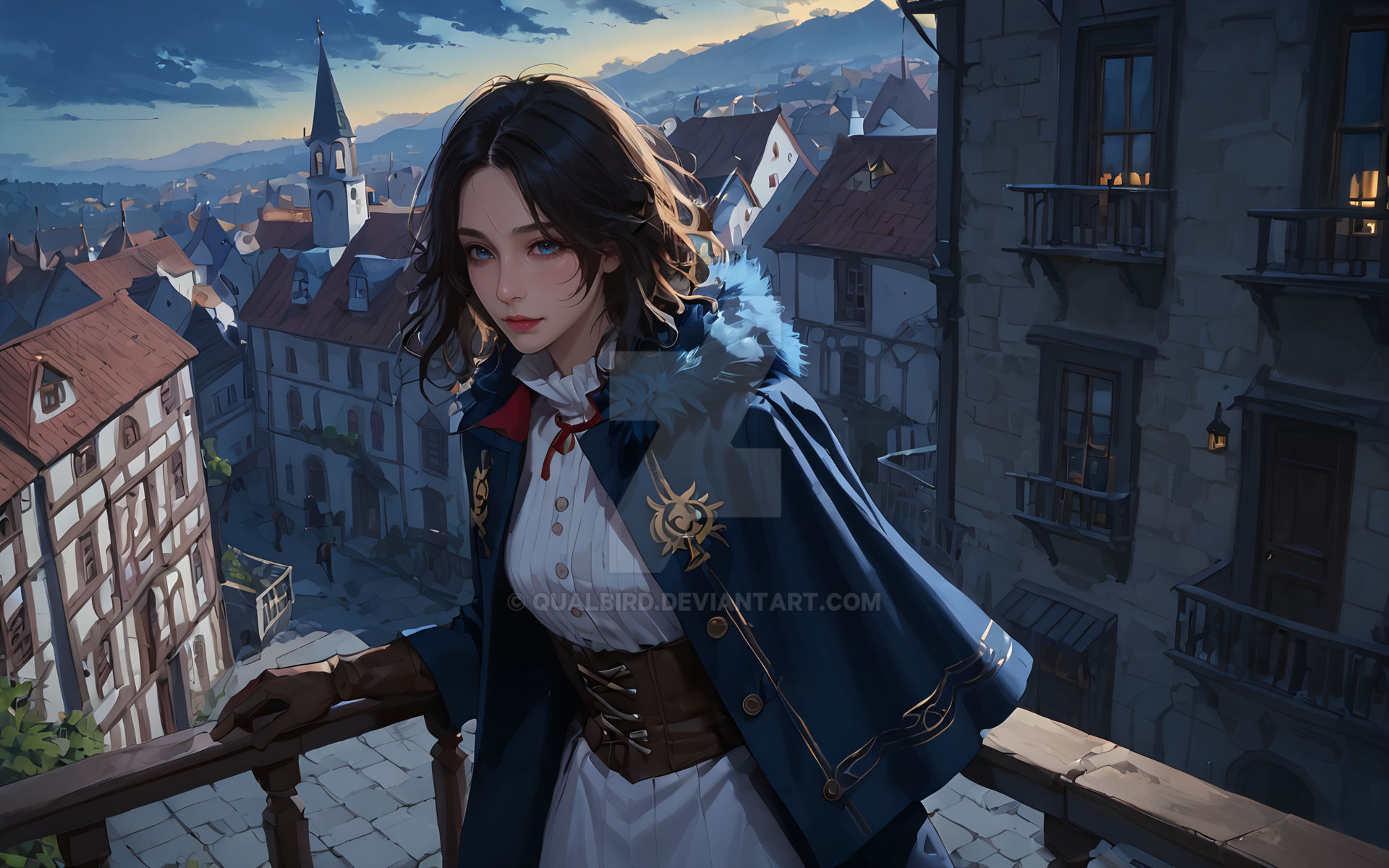 Depiction of her : Early riser by QualBird on DeviantArt