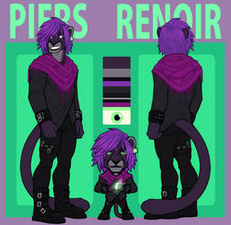 Piers Renoir - Character Sheet (Basic + Chibi)