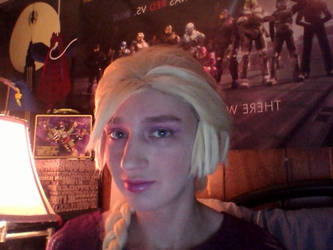 Elsa makeup and wig test