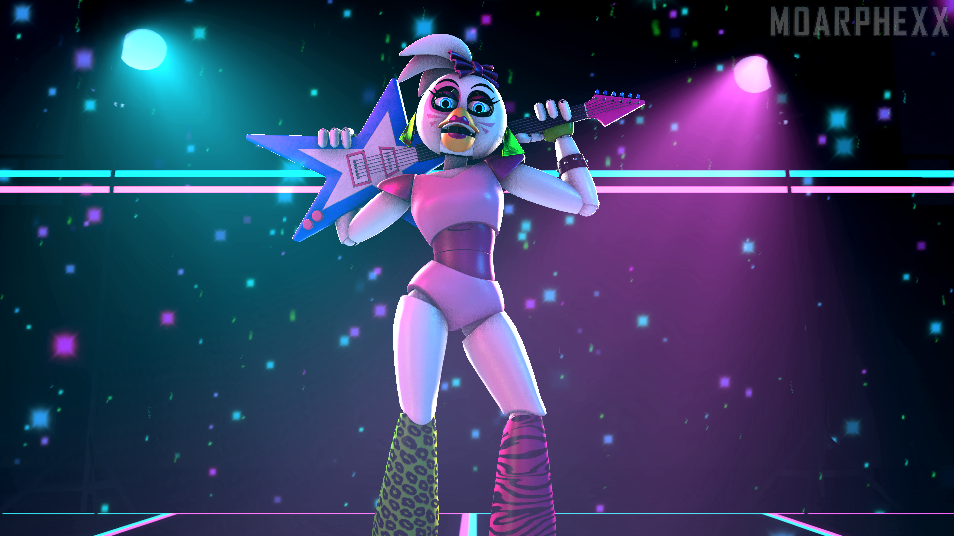 FNAF SB: Roxy Render Test by JoshSFM on DeviantArt