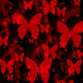 Red Butterflies on Black