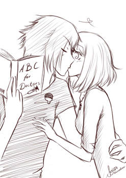 SasuSaku kiss Commission for StarAtSky