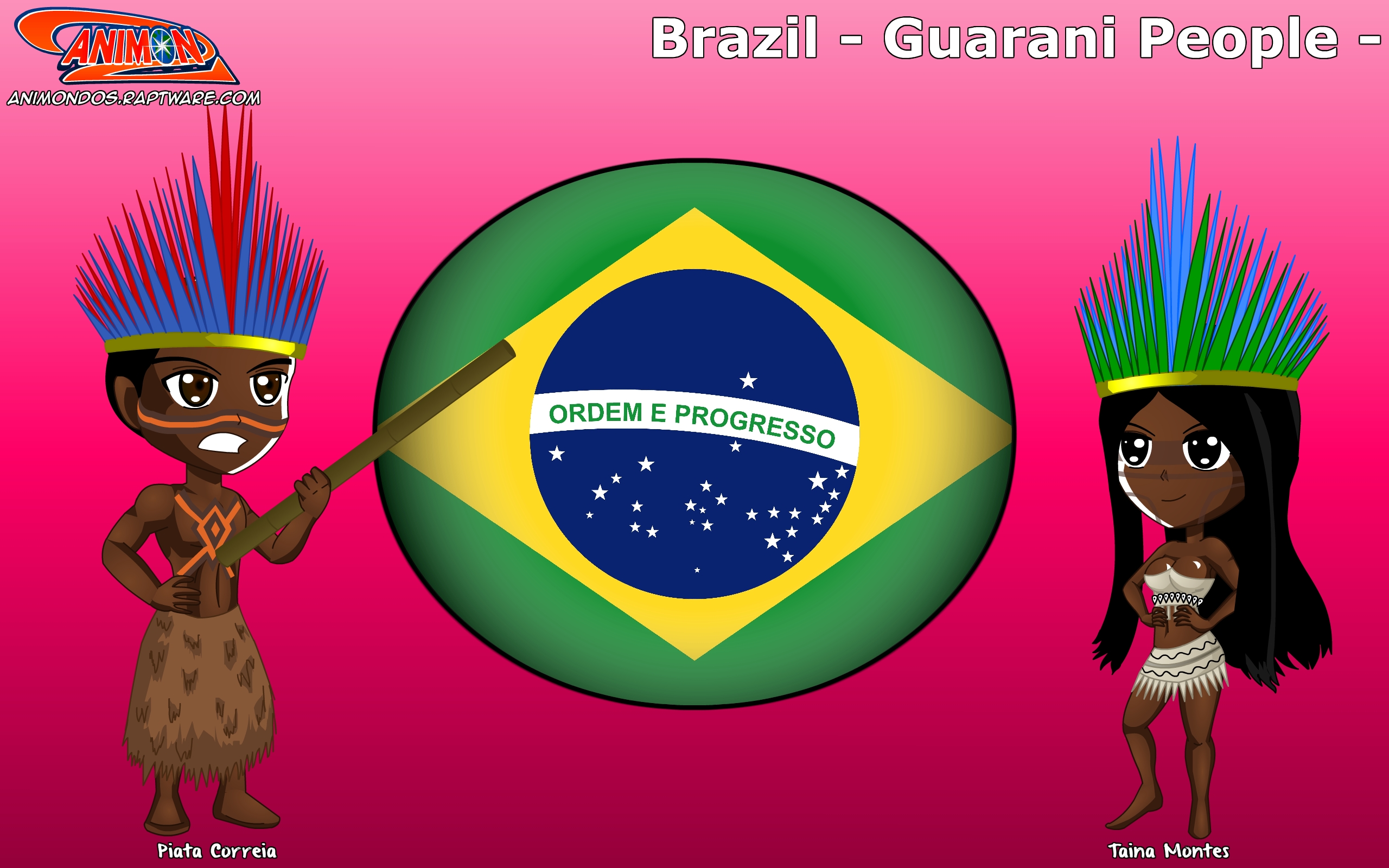 Chibi Guarani People, Brazil - Animondos - by Dougieus on DeviantArt