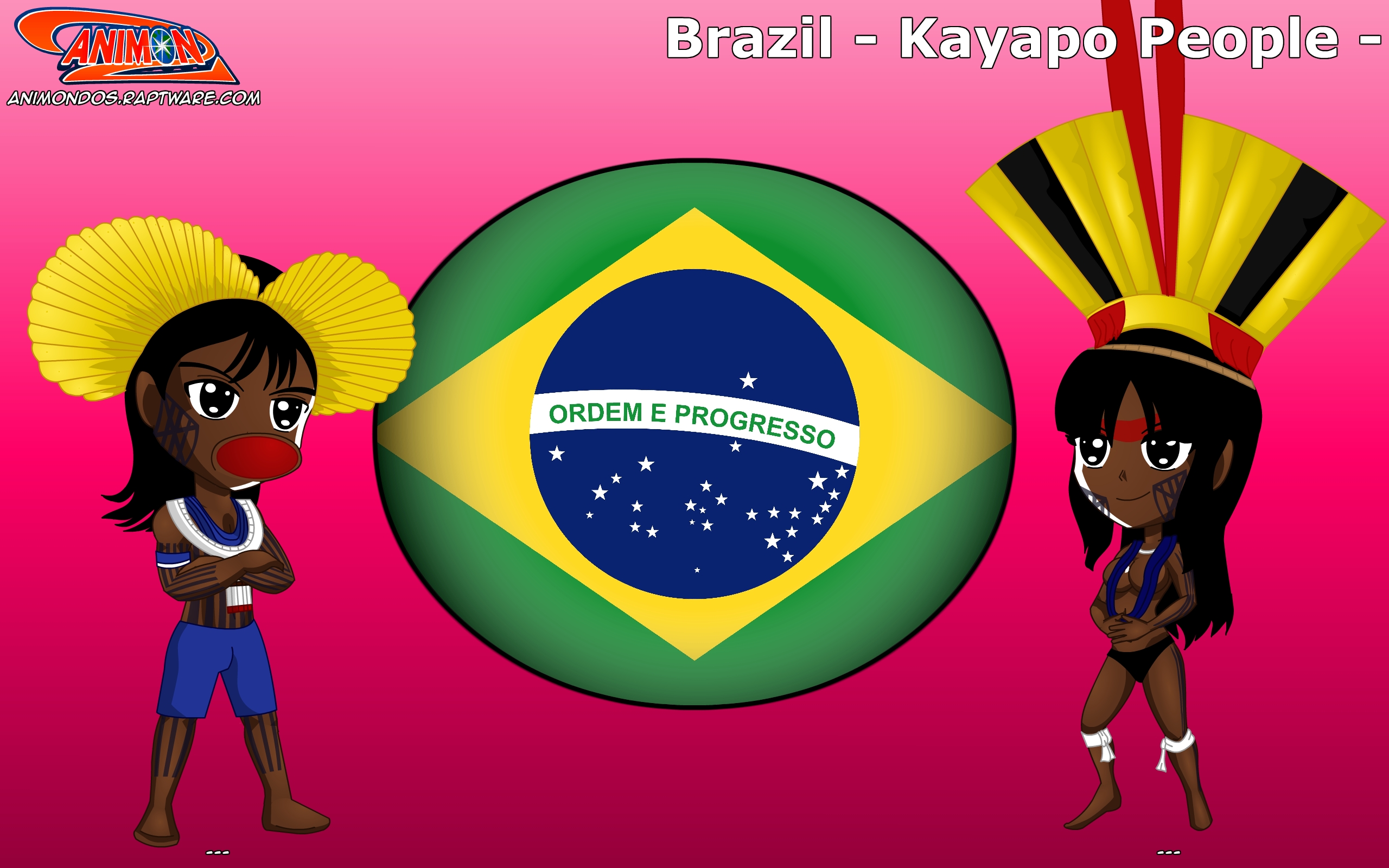 Chibi Kayapo People, Brazil - Animondos - by Dougieus on DeviantArt