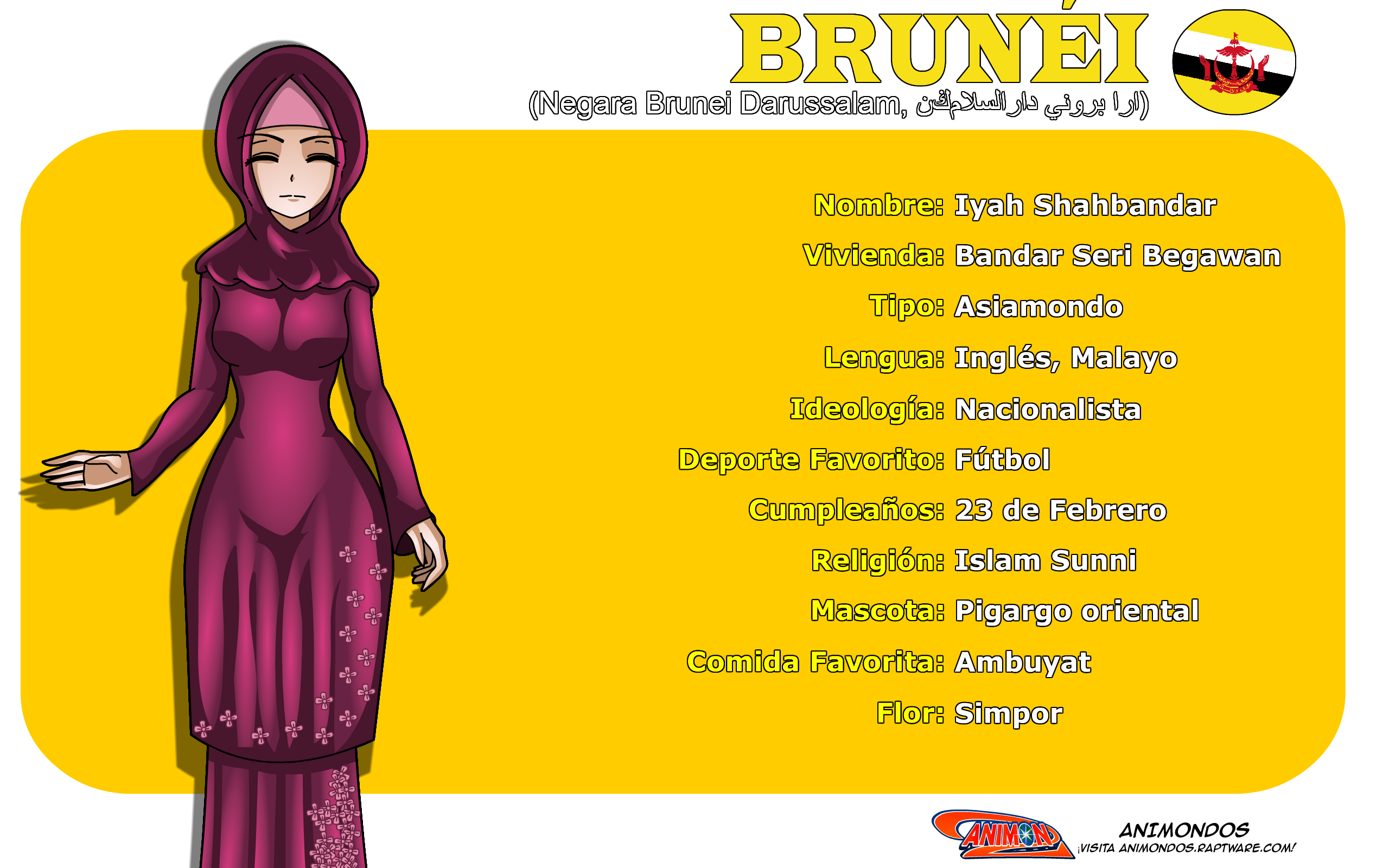 Perfil de Brunei de Animondos