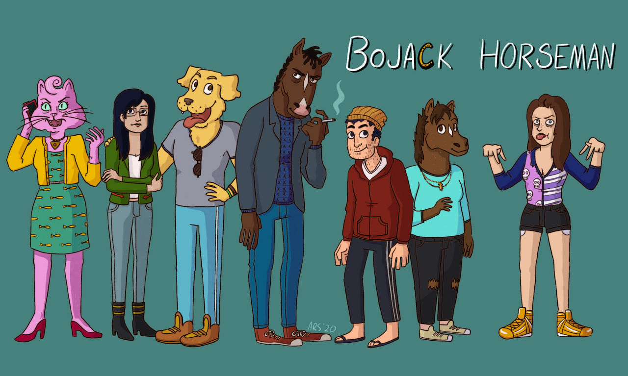 Bojack Horseman Character Lineup By Smallmario On DeviantArt bojack-horseman-character-lineup-by-smallmario-on-deviantart