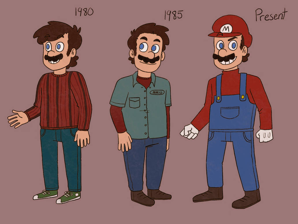 Mario Back Then Mario - Past to Present by smallmario on DeviantArt