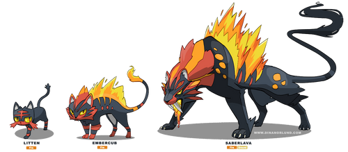 Litten - Starter Fake Evolution