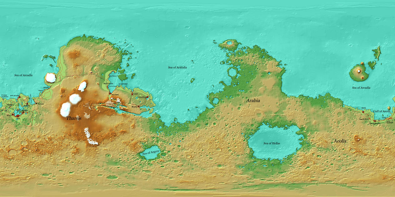 Mars Political Map by AxiaTerraArtUnion on DeviantArt