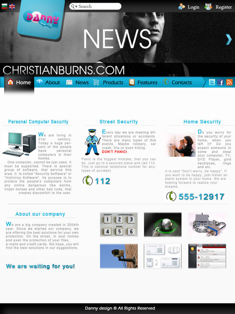 Website design by bythrway on DeviantArt