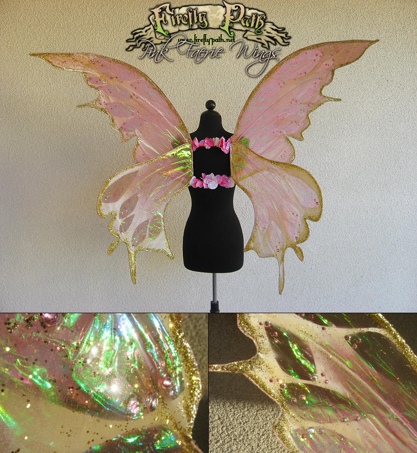 Pink Faerie Wings By Firefly Path On