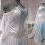 White and Blue Ombre Fantasy Wedding Gown