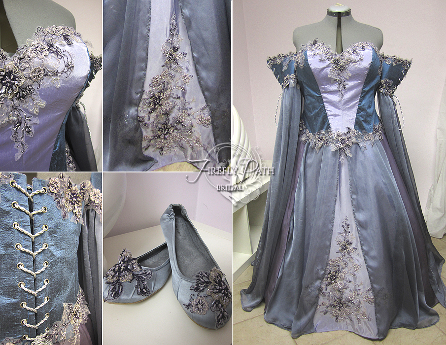 Lavender Wedding Dress by Firefly-Path