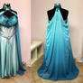 Elven Bridal Gown in Blue and Aqua
