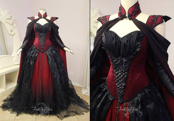 Crimson Moon Dragon Gown