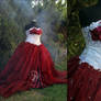 Snow White and Red Wine Bridal Gown