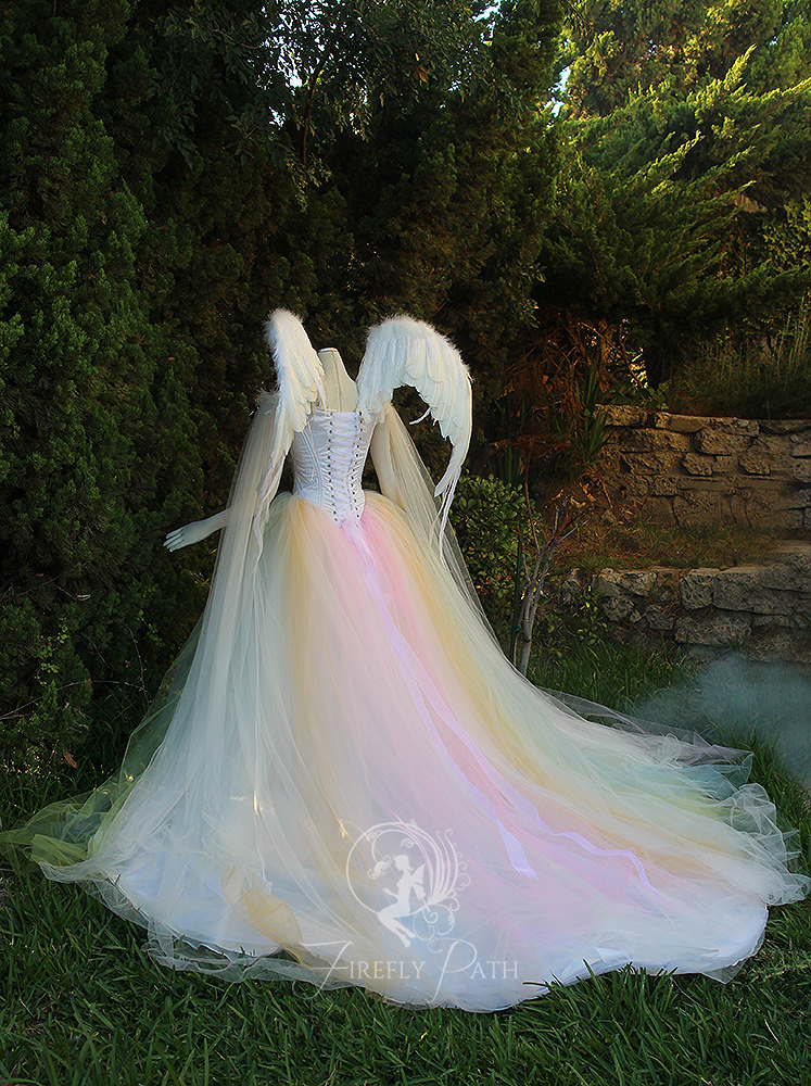 wedding dress with fairy wings Fairy wedding fashion