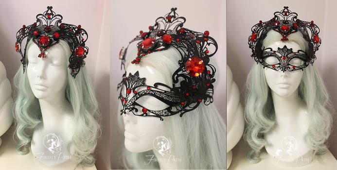 Widowmaker Masquerade Mask and Crown