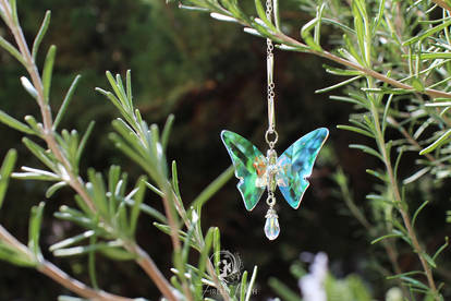 Crystalline Butterfly Necklace