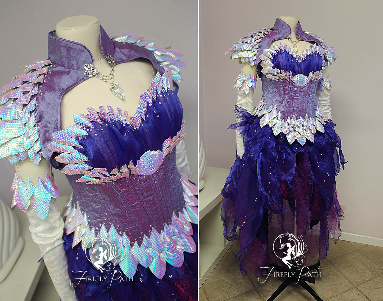 Amethyst Draconia Gown by Firefly-Path