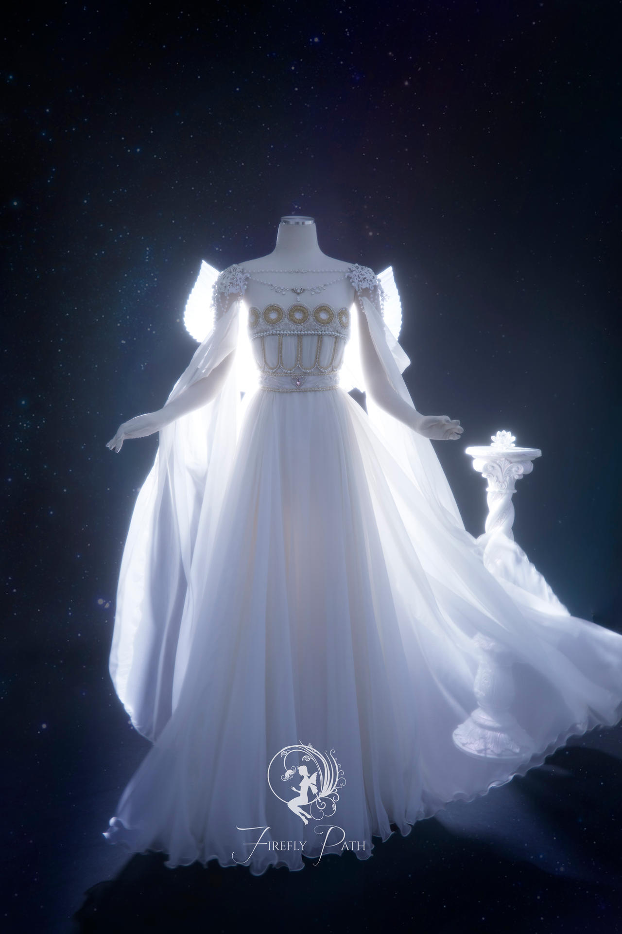 princess serenity wedding dress Making my Sailor Moon Princess Serenity dress , Hi so the main dress and sleeves are done!! I am so happy with how this dress looks on I am not usually a fan of the empire silhouette on me so I