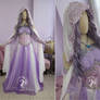 Lavender Fantasy Bridal Gown with Cape