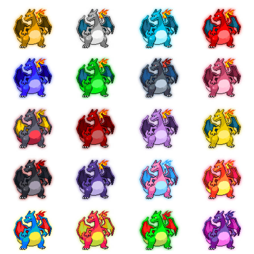 Charizard Recolors by BaylorHernandez on DeviantArt