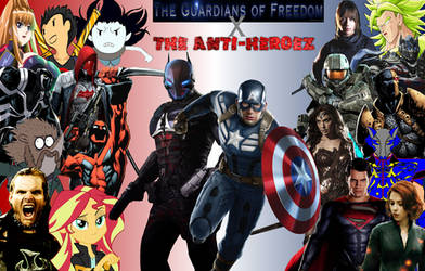 The Guardians of Freedom x The Anti-Heroez by MOBZONE24