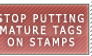 Mature Tag Stamp