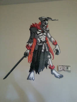 Hollow Ichigo Kurosaki perler Complete.