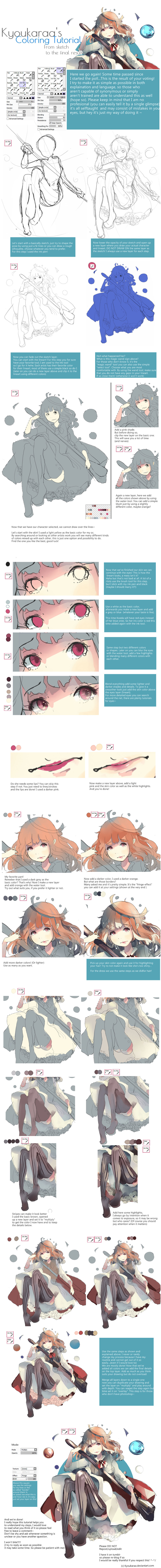 Coloring Tutorial (from sketch to final)